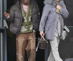 Justyna Steczkowska boso na śniegu