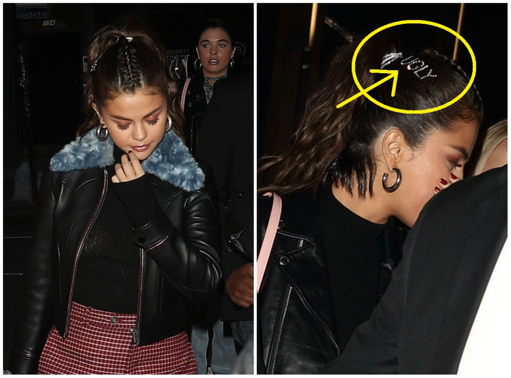 Selena Gomez ze spinką "ugly"