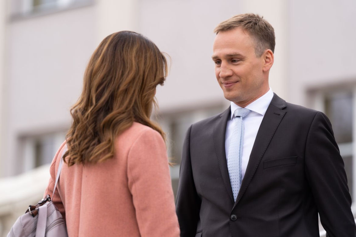 Na dobre i na złe, odc. 850: Michał Wilczewski (Mateusz Janicki), Hania (Marta Żmuda Trzebiatowska)