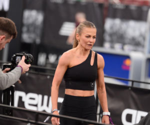 Anna Lewandowska z przystojnym Latynosem na zawodach Hyrox