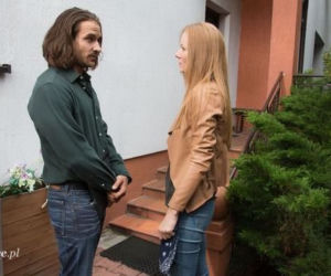 Na dobre i na złe odc. 543. Wiktoria Consalida (Katarzyna Dąbrowska), Szymon Dryl (Piotr Stramowski)