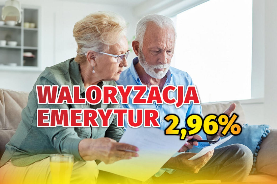 Waloryzacja emerytur 2,96 proc.