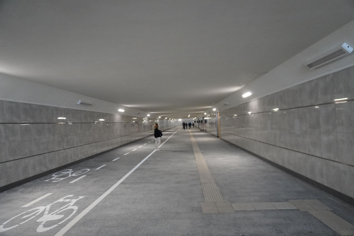 Tunel pieszo-rowerowy przy dworcu PKP w Białymstoku