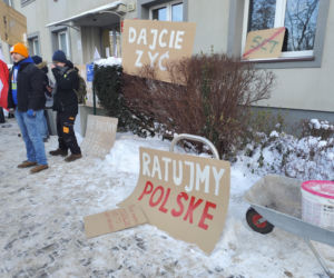 Protest przeciwko Strefie Czystego Transportu