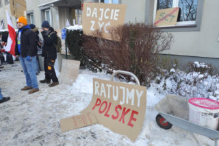 Protest przeciwko Strefie Czystego Transportu