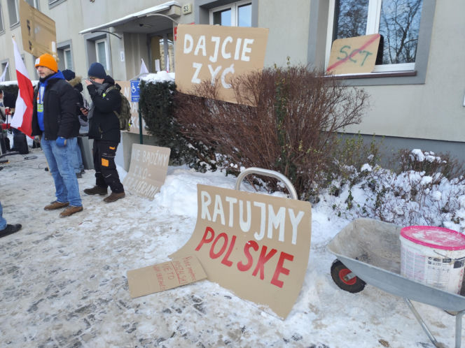 Protest przeciwko Strefie Czystego Transportu