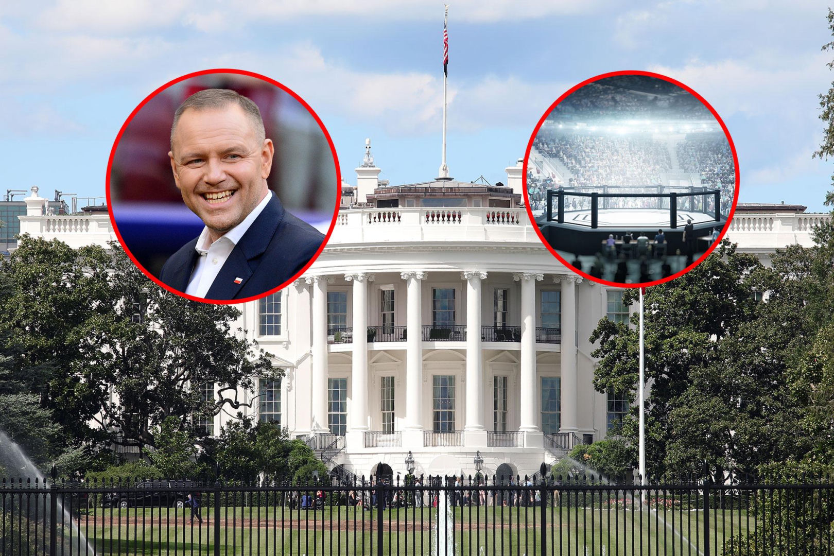 Nawrocki leci na galę UFC do Trumpa. Biały Dom zamienia się w oktagon