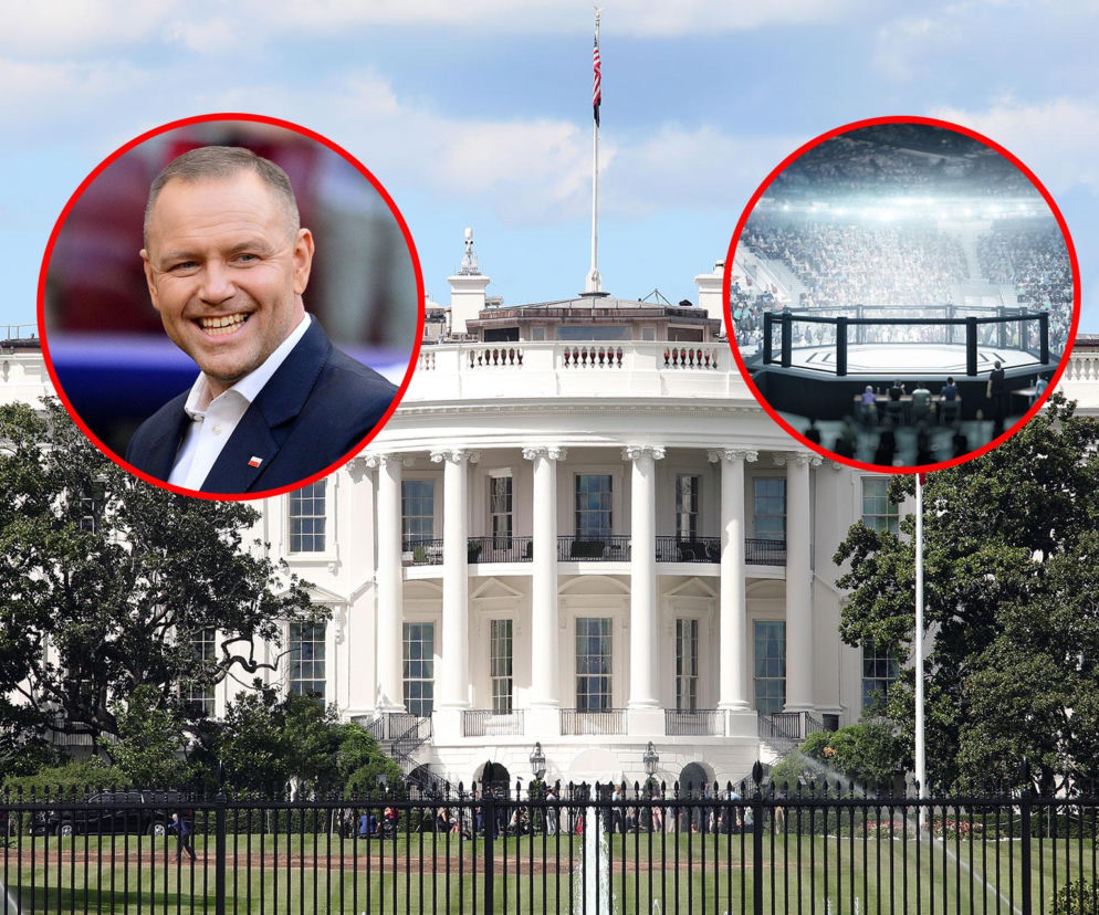 Nawrocki leci na galę UFC do Trumpa. Biały Dom zamienia się w oktagon