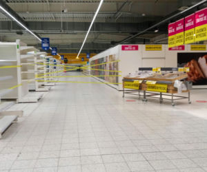 Ostatnie chwile działalności hipermarketu Tesco w Szczecinie