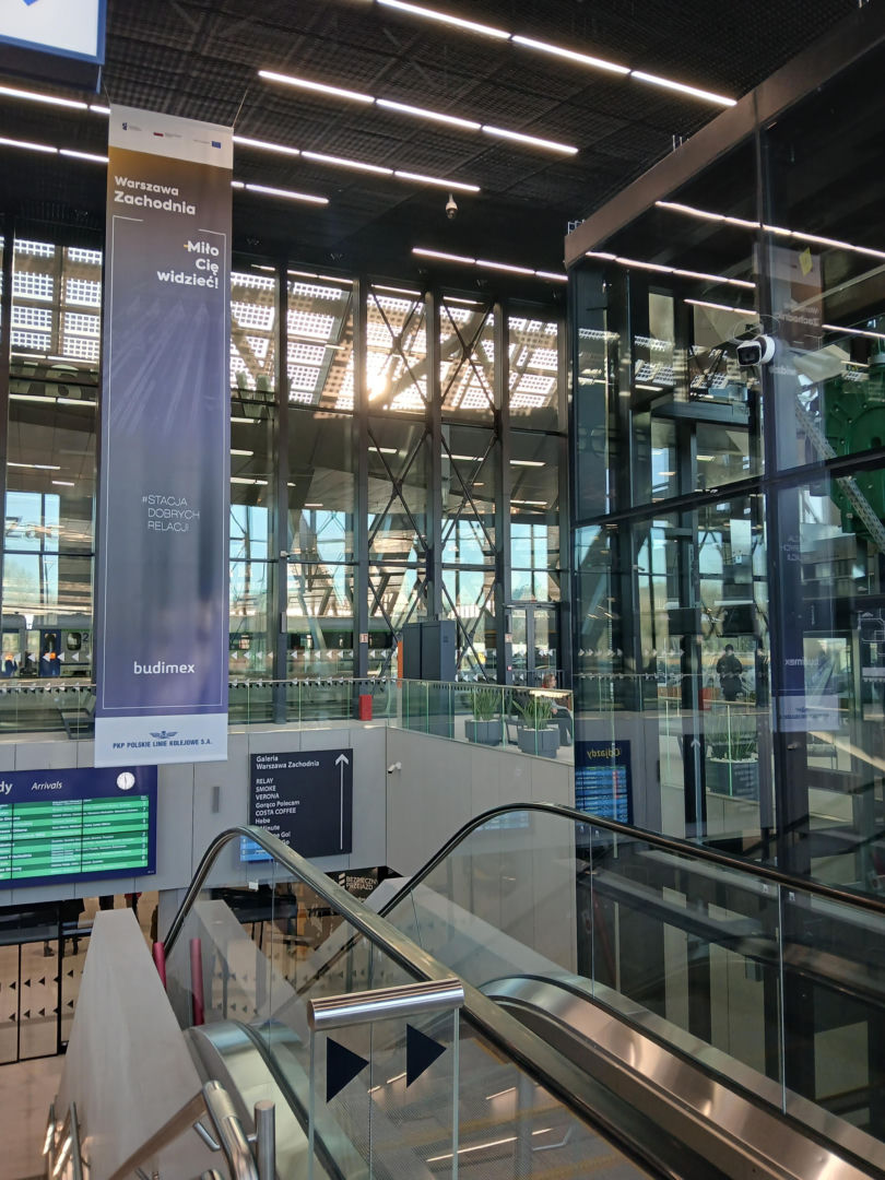 Dworzec kolejowy Warszawa Zachodnia po otwarciu