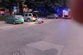 Lublin: W samochodzie była podejrzana substancja. Na miejscu pojawiła się straż i policja