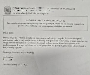 Nietypowy pościg w Gliwicach... 14-latek uciekał uszkodzoną hulajnogą przed policją