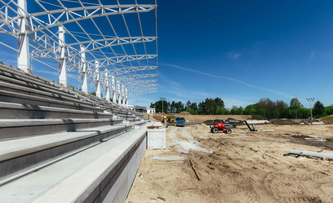 Remont stadionu Granatu w Skarżysku-Kamiennej