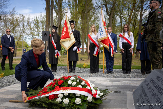 Elegancka Marta Nawrocka w Chojnie