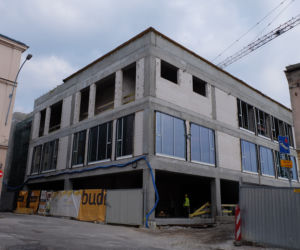 Postępy prac budowlanych przy ulicy Staszica, SPSK nr 1 w Lublinie