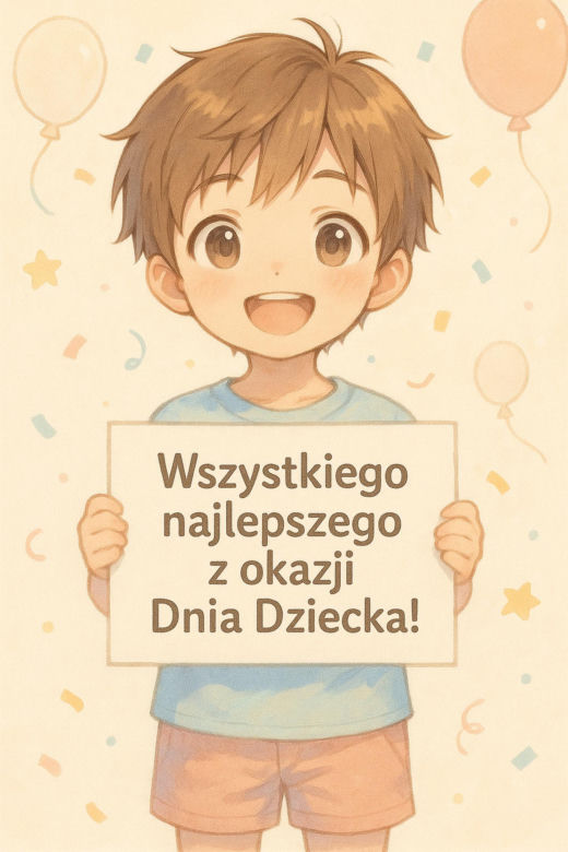 Kartki, e-kartki, obrazki na Dzień Dziecka