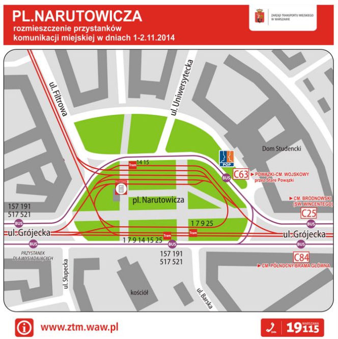 Wszystkich Świętych 2014 w Warszawie. Rozkład jazdy ZTM. Jak dojechać na cmentarze 1 listopada?
