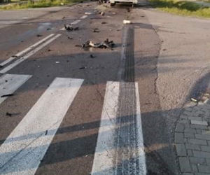 Przerażający karambol w Adamówce
