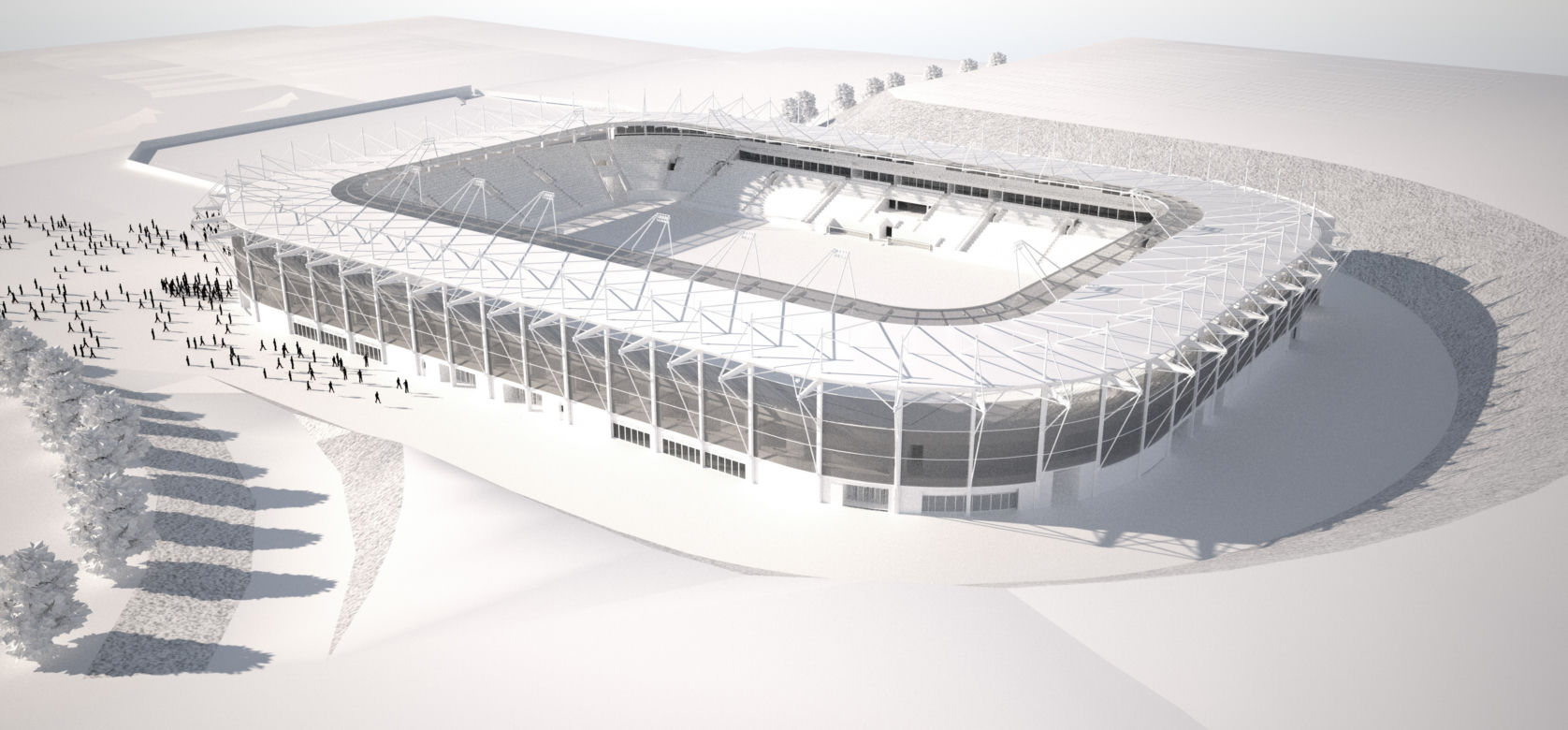 Wizualizacja nowego stadionu Pogoni Szczecin