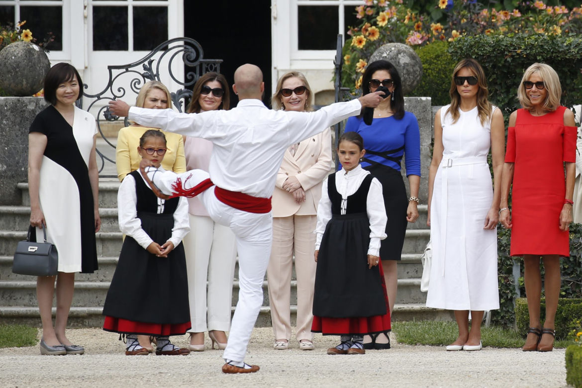 Małgorzata Tusk z Melanią Trump i Brigitte Macron