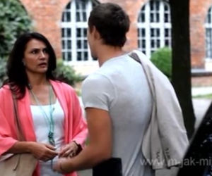 M jak miłość. Aleksandra (Małgorzata Pieczyńska), Marcin (Mikołaj Roznerski)