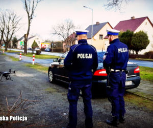 Nowosolscy policjanci polowali z dronem na kierowców