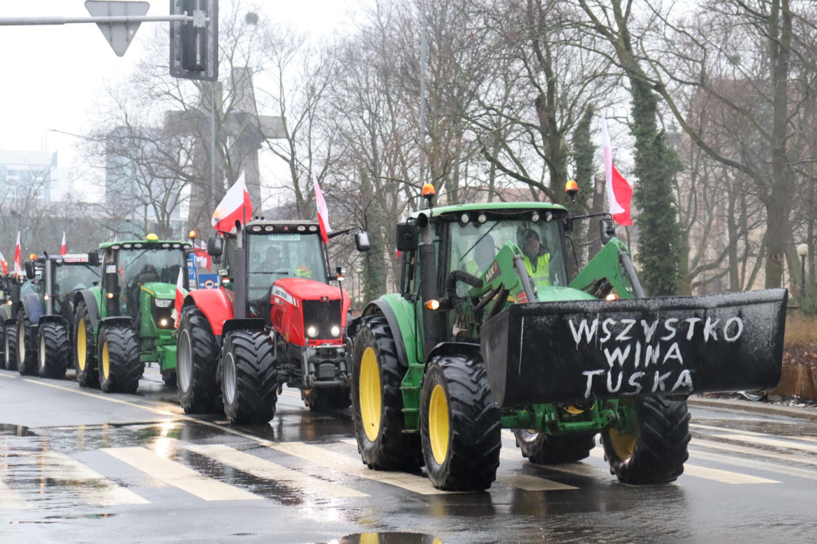 Protest rolników w Poznaniu 