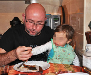 Pawelec z córką