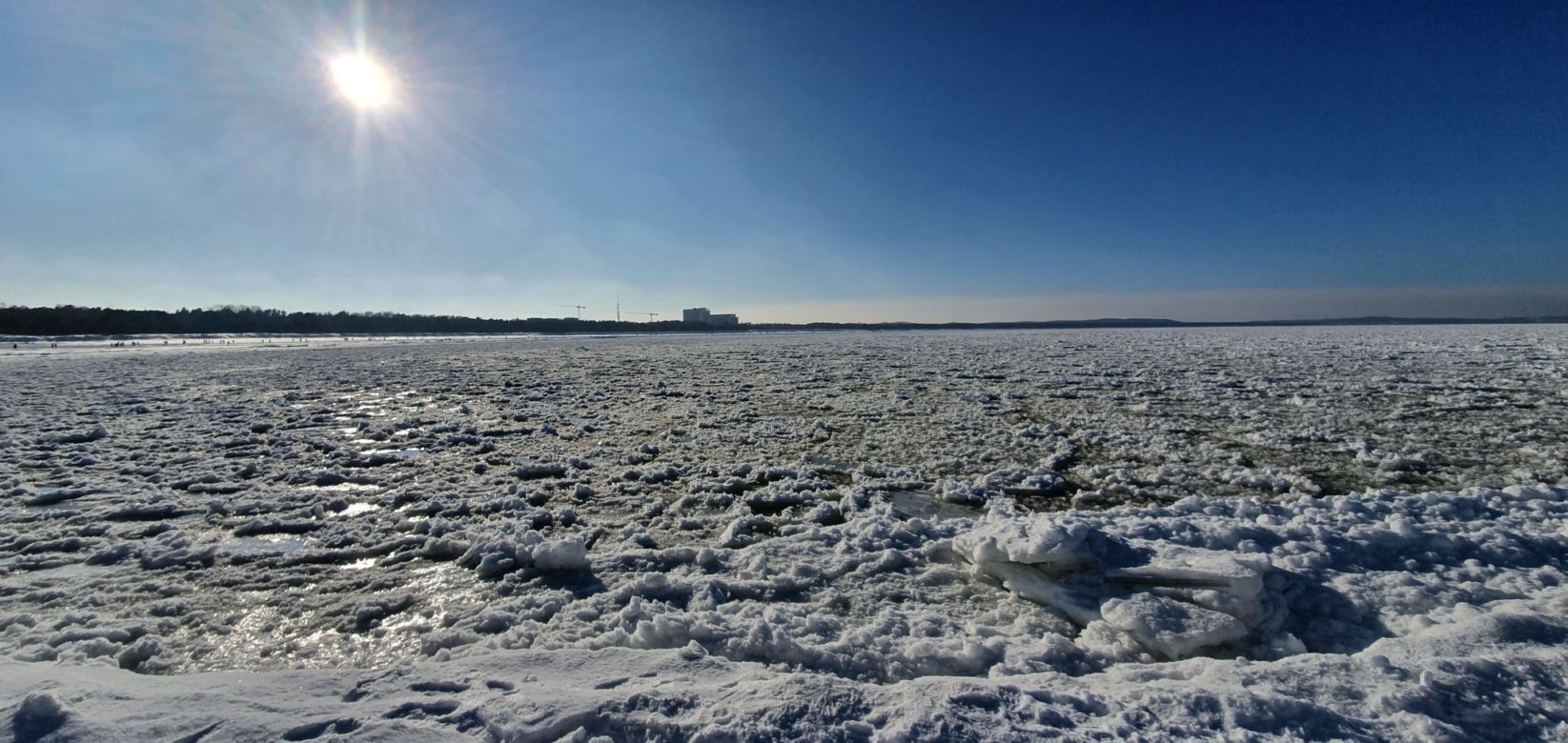 Plaża w Świnoujściu w zimowej odsłonie