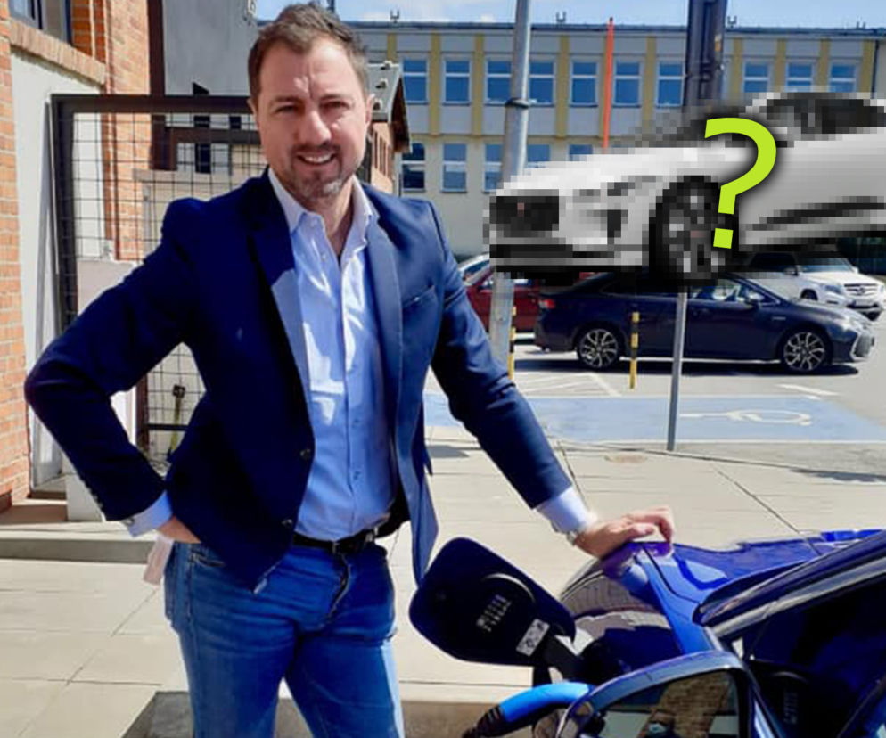 Jerzy Dudek z elektrycznym Jaguarem I-Pace