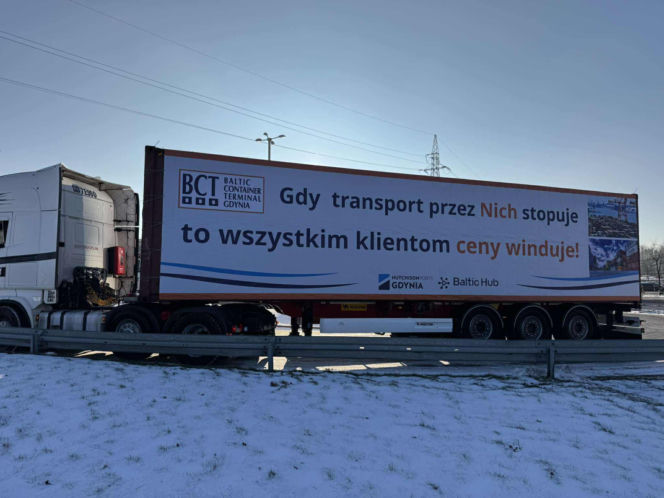 Protest przewoźników w Trójmieście