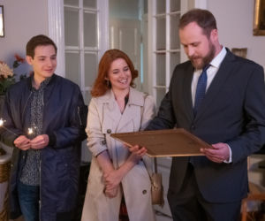 Na Wspólnej, odc. 3116. Anastazja (Karolina Bacia), Tomek (Krzysztof Chodorowski), Paweł (Grzegorz Kwiecień)