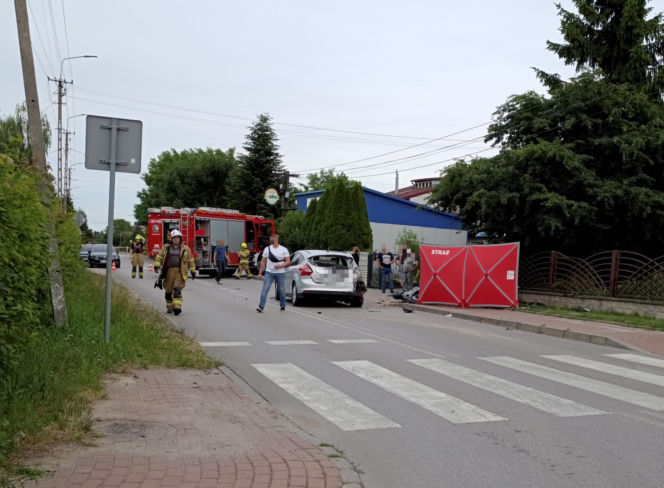 Śmiertelny wypadek pod Siedlcami! Motocyklista zginął po zderzeniu z osobówką