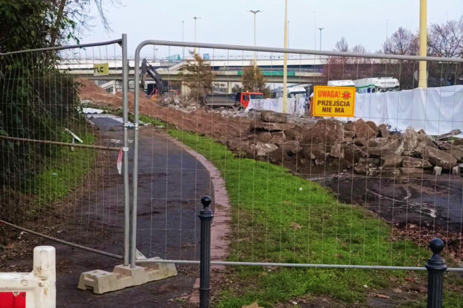 Rozpoczęła się rozbiórka łącznic Trasy Zamkowej