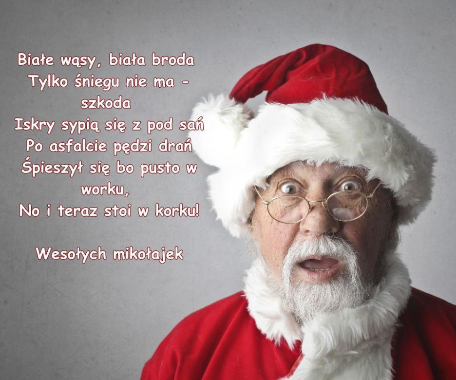 kartki z życzeniami na Mikołajki