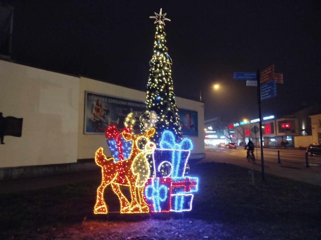 Iluminacje świąteczne w Siedlcach będzie można podziwiać co najmniej do 6 stycznia