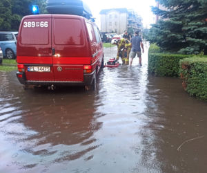 ​Osiedle Gronowo pod wodą po oberwaniu chmury