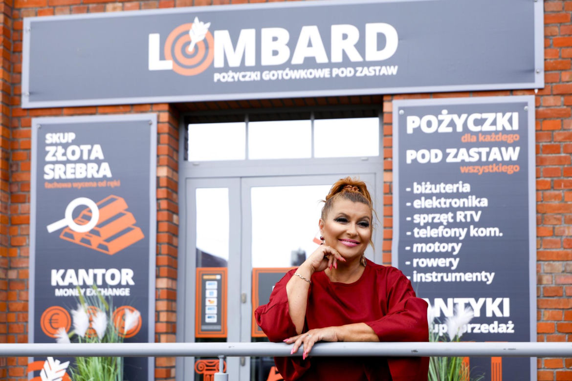 Katarzyna Skrzynecka na planie serialu "Lombard. Życie pod zastaw"