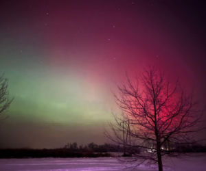 Zorza polarna w Siedlcach