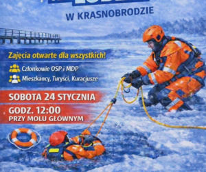 Druhowie z Krasnobrodu zapraszają na pokaz ratownictwa na lodzie