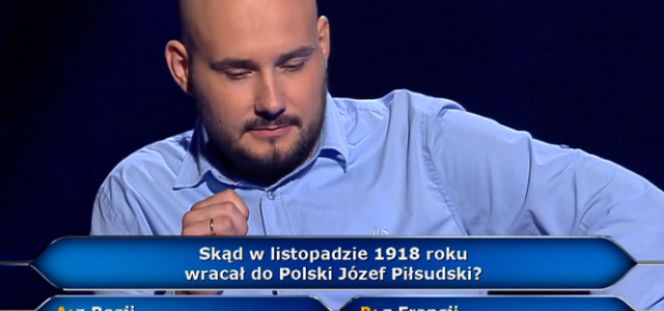 Skąd wracał Piłsudski w listopadzie 1918 roku? Odpowiedź na pytanie z Milionerów 
