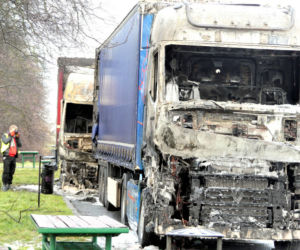 Spalił trzy TIR-y! Brał się za czwartego