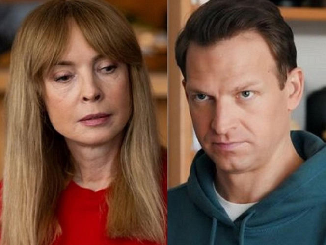 Barwy szczęścia, odcinek 3278. Agnieszka (Katarzyna Tlałka), Łukasz (Michał Rolnicki)