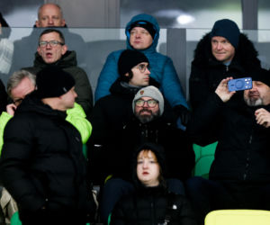 Kibice GKS Katowice dopingowali piłkarzy w meczu z Pogonią