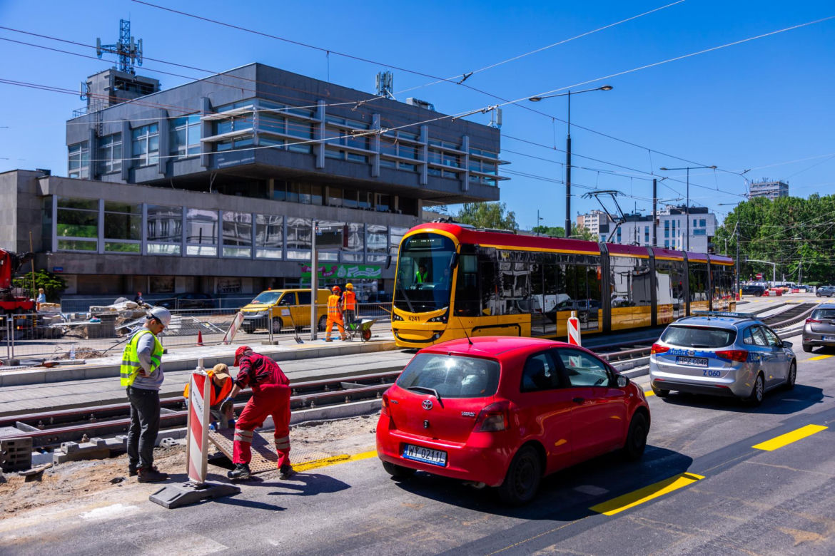 Tramwaj na Gagarina w Warszawie