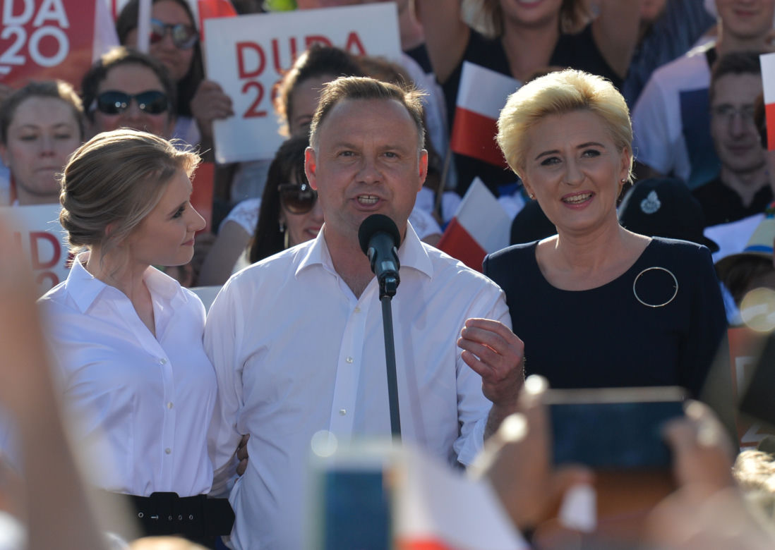 Uśmiechnięta Agata Duda