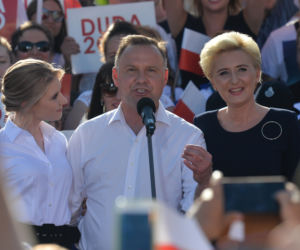 Uśmiechnięta Agata Duda