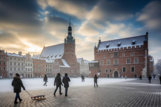 Zimny wtorek w Toruniu. Kiedy w końcu przyjdzie wiosna?