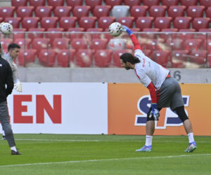 Trening reprezentacji Polski przed meczem ze Szwecją