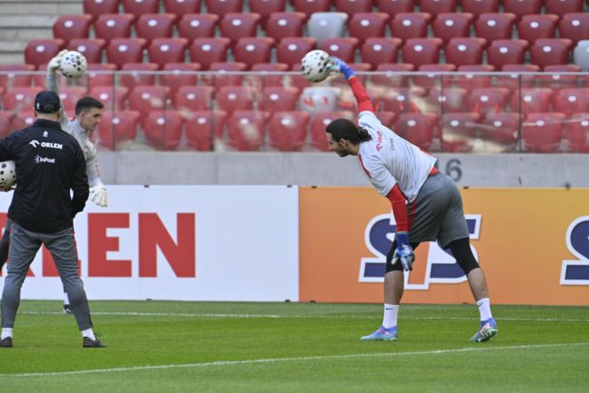Trening reprezentacji Polski przed meczem ze Szwecją